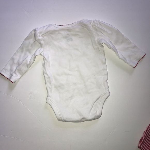 Newborn Valentine’s Day outfit red white hearts stripes tutu pants love baby - Picture 3 of 9